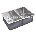 Handmade Stainless Steel Double Bowl Kitchen Sink, cUpc Handmade Kitchen Sink